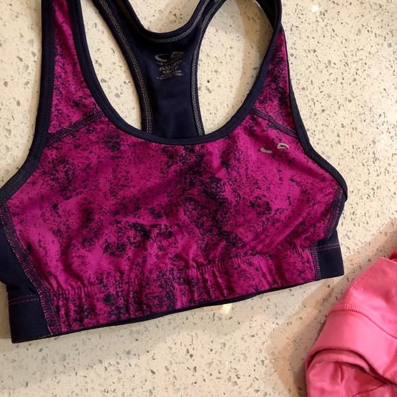 LOT of 3 sports bras 💚🖤💗💜 Champion - Picture 2 of 4